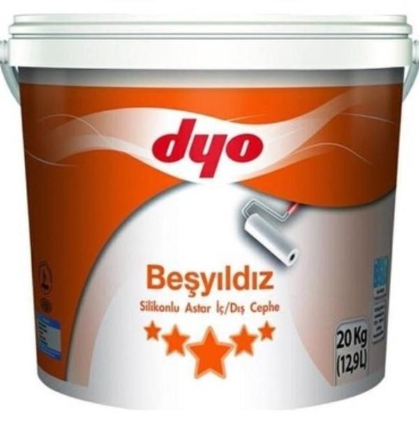 Dyo Beşyıldız Silikonlu İç Dış Astar 20 Kg Beyaz - Image 1