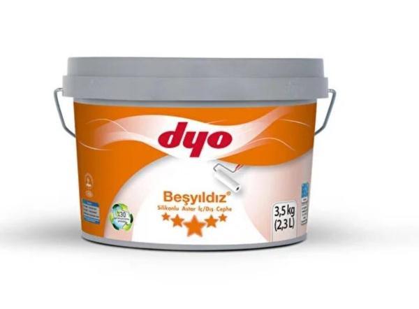 Dyo Beşyıldız Silikonlu İç Dış Astar 3,5 Kg Beyaz - Image 1