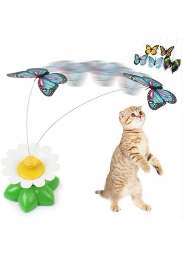 Hareketli Pilli Kelebek Kedi Oyuncağı - Image 1