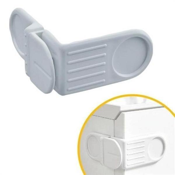 BUFFER® Bebek Çocuk Güvenlik Çekmece ve Dolap İçin Kendiliğinde Yapışkanlı Vidasız Köşe Kapak Kilidi - Image 1