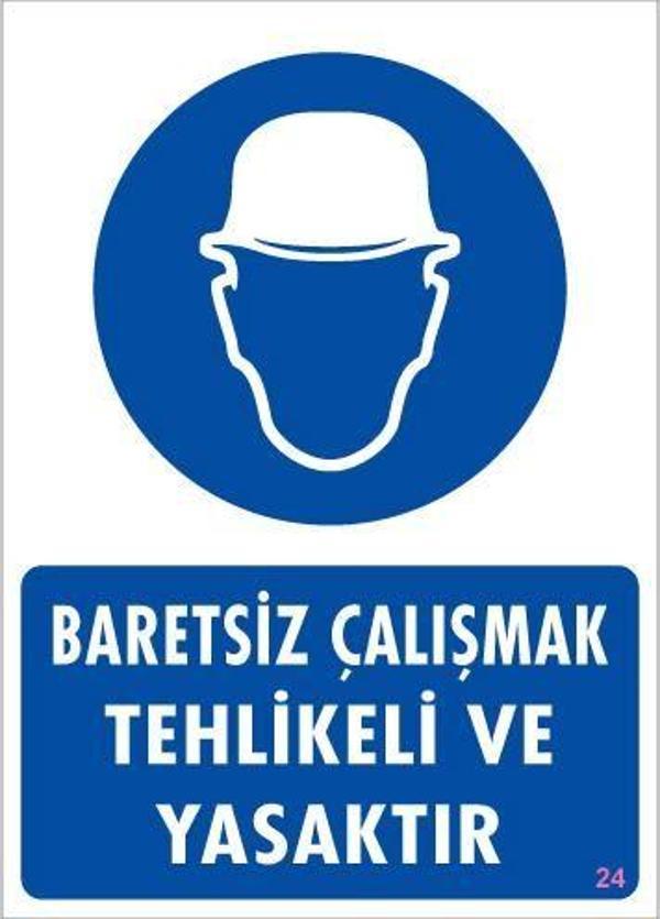 Baret Giy Uyarı Levhası 25x35 KOD:24 - Image 1
