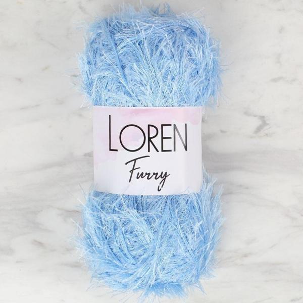 Loren Furry Bebe Mavisi El Örgü İpi - RF007 - 34046 - Image 1
