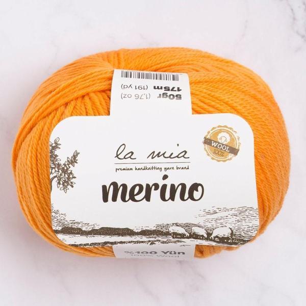 La Mia Merino Turuncu El Örgü İpi - L139 - 33793 - Image 1