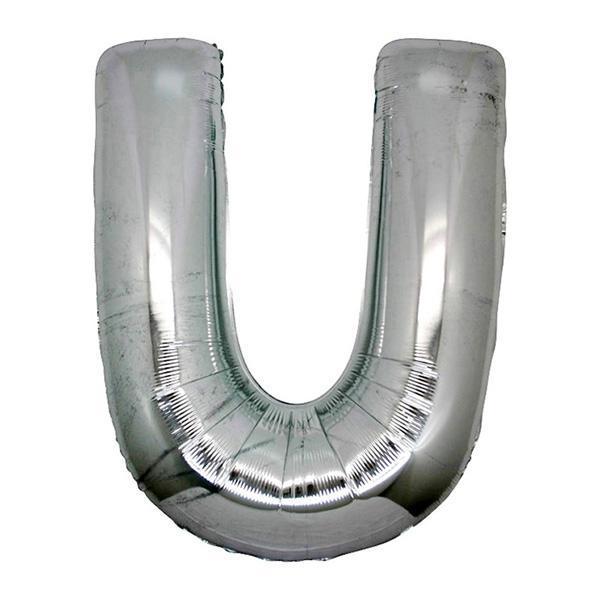 Gümüş Rengi Folyo Harf Balon 1 Metre - Image 1