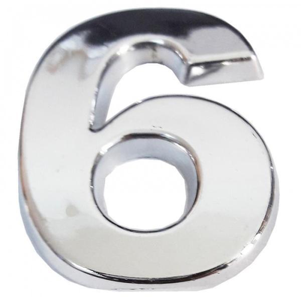 Cemax Krom Yapışkanlı 6 Rakamı 5 cm - Image 1