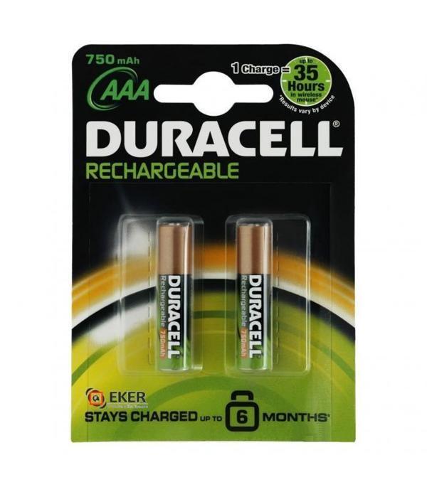 Duracell Şarjedilebilir İnce Kalem Pil 2'li AAA 750 mAh - Image 1