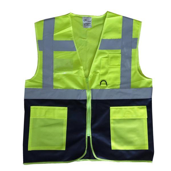 Yönetici İkaz Yeleği Sarı/Lacivert XL Beden - Image 1