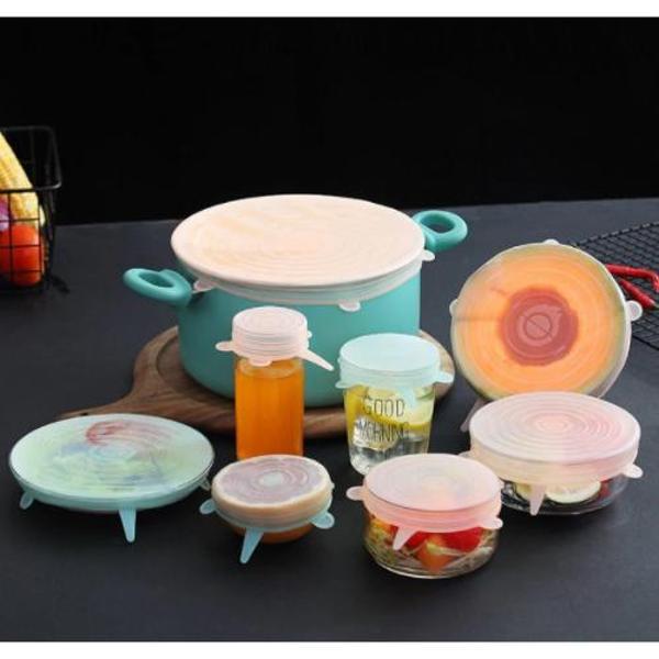 Silikon Yemek Saklama Kapak Seti 6 Adet - Image 1