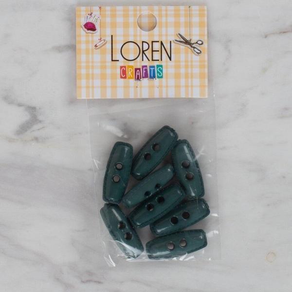 Loren Crafts yeşil 8 li çoban düğmesi - 91 - Image 1