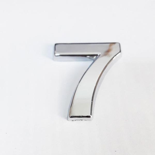 Cemax 7 Rakamı 3,75 cm Krom Yapışkanlı - Image 1