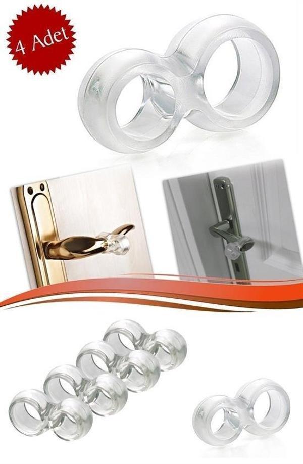 BUFFER® Silikon Kapı & Pencere Vurma Önleyici Stoper Kapı Tamponu 4 Adet - Image 1