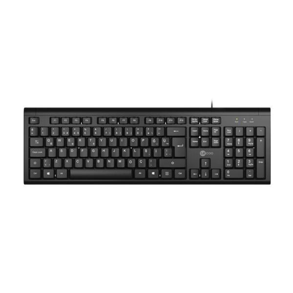 LENOVO LECOO KB101 Q Usb Standart Siyah Klavye - Image 1