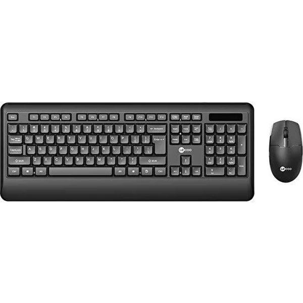 LENOVO LECOO Q Kablosuz Siyah Multimedya Klavye/Mouse Set KW202 - Image 1