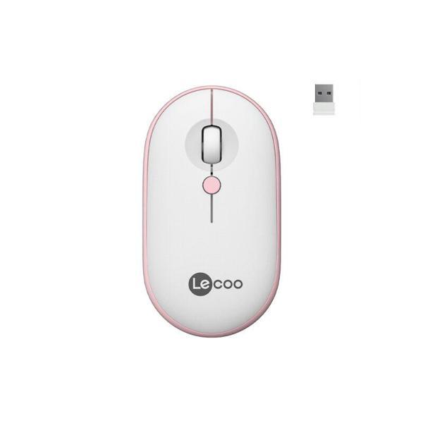 LENOVO LECOO WS212 Kablosuz Optic 1600dpi Pembe Mouse - Image 1