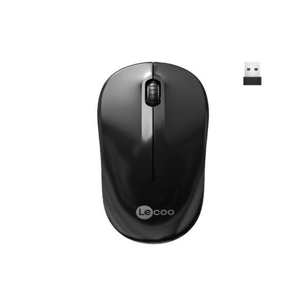 LENOVO LECOO WS206 Kablosuz 1200DPI+3 Tuşlu Siyah Mouse - Image 1