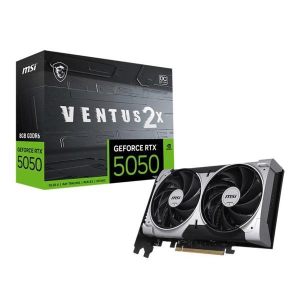 MSI GEFORCE RTX5050 8G VENTUS 2X OC 8GB GDDR6 128BIT 1XHDMI 3XDP EKRAN KARTI - Image 1