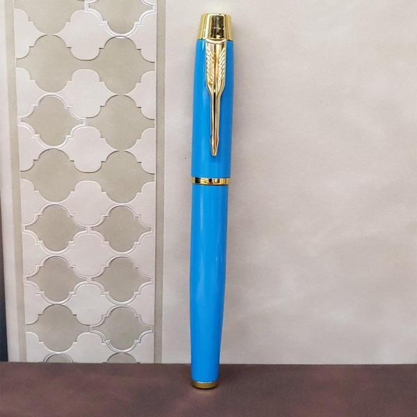 Turkuaz Metal Roller Kalem - Image 1