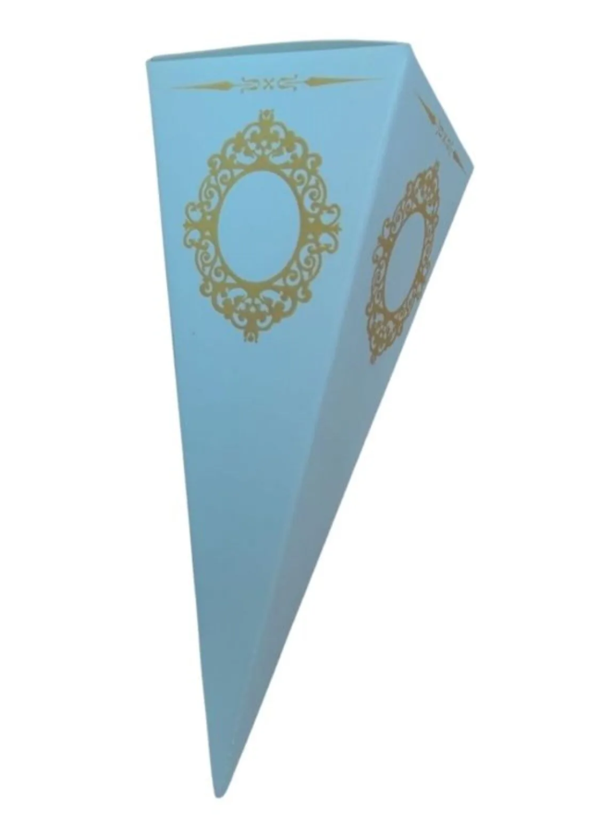 Beyaz Karton Külah Şeker,Lokum,Kına Kutusu 25 li paket - Image 1