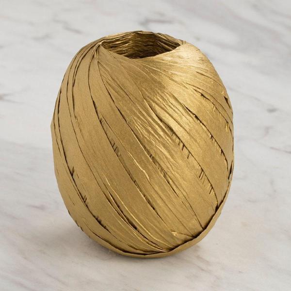 Loren Natural Raffia 30 gr Altın Kağıt İp - Image 1