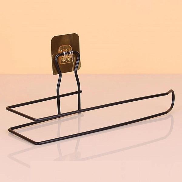 BUFFER® Kendiliğinden Yapışkanlı Krom Paslanmaz Metal Havlu Kağıtlık Aparatı - Image 1