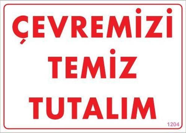 Temizlik Düzen Uyarı Levhası 25x35 KOD:1204 - Image 1