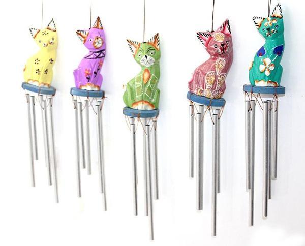 Üstü Ahşap Altı Metal Rüzgar Çanı  - Image 1