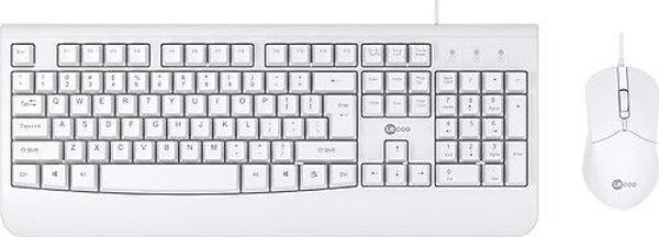 LENOVO LECOO Q Usb Kablolu Beyaz Klavye/Mouse Set CM105 - Image 1