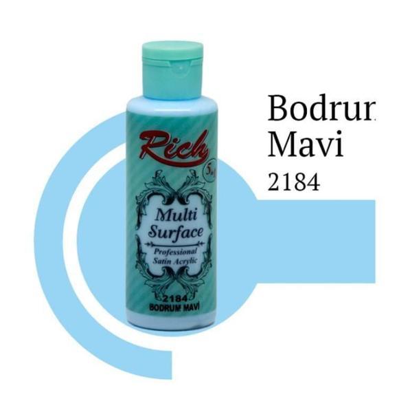 Rich Multi Surface 2184 Bodrum Mavi Akrilik Boya 120 cc - Image 1