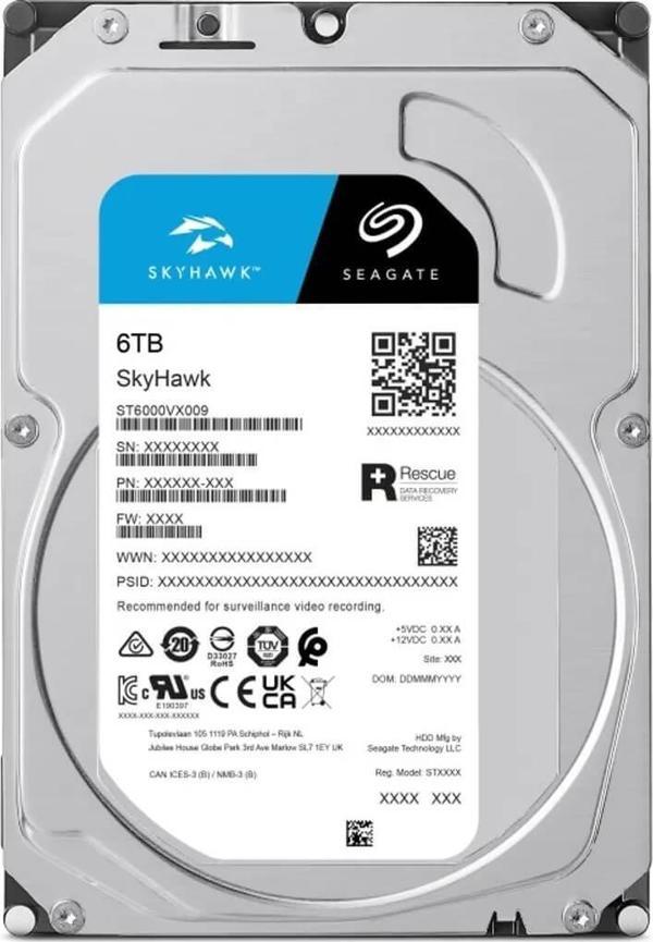 Seagate Skyhawk ST6000VX009 6 Tb 256mb Sata3 7/24 Güvenlik Harddiski - Image 1
