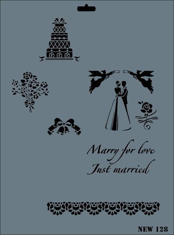 Rich New Seri N-128 Stencil 35x25 cm - Image 1