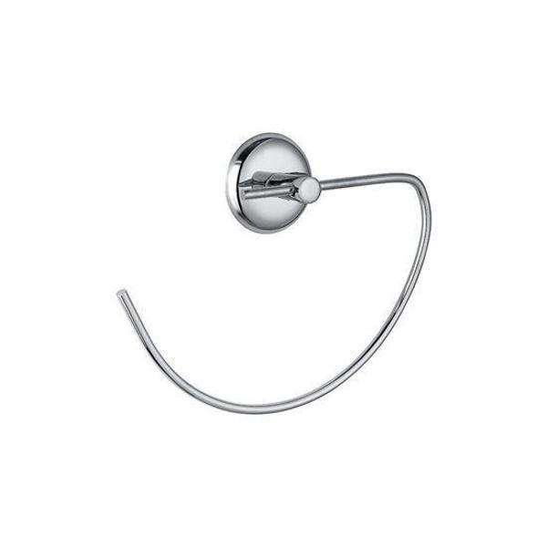 BUFFER® Paslanmaz Metal Dekoratif Havluluk Havlu Tutacağı Gümüş Renk - Image 1