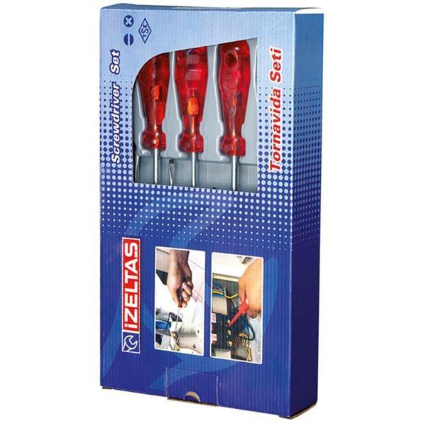 İzeltaş 4120 Yıldız Tornavida Seti 6 Parça Kraft - Image 1
