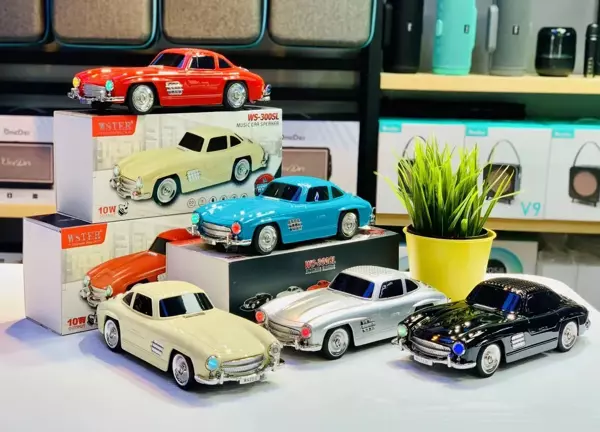 WS-300SL Klasik Benz Model 10W Bluetooth Hoparlör Fm Radyo USB (5250) - Image 1