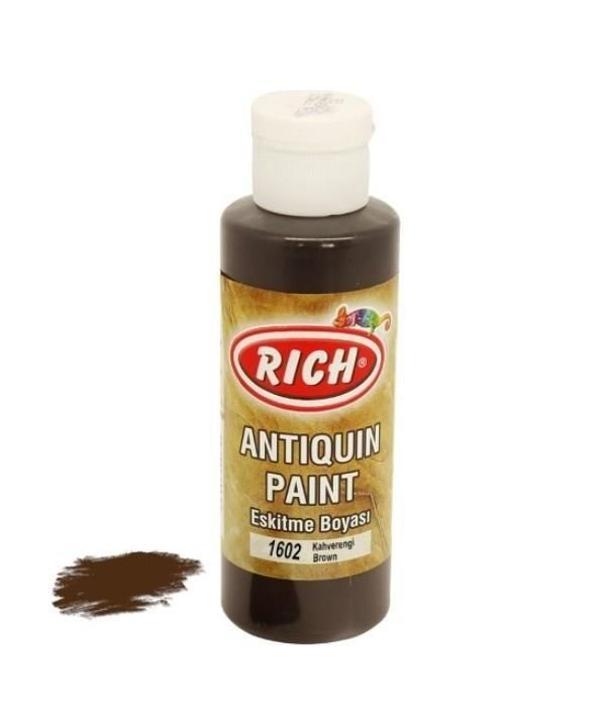 Rich 1602 Kahverengi 120 ml Eskitme Ahşap Boyası - Image 1