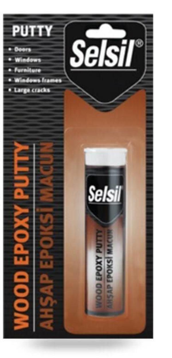 Selsil Epoxy 2 Bileşenli Macun Ahşap Yapıştırıcı 57 gr - Image 1