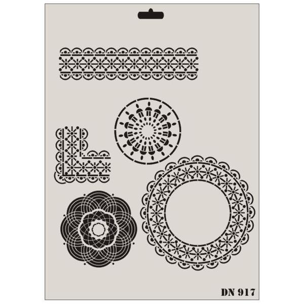 Rich Dantel Seri DN-917 Stencil 35x25 cm - Image 1