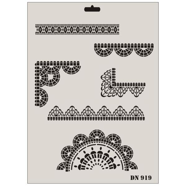 Rich Dantel Seri DN-919 Stencil 35x25 cm - Image 1