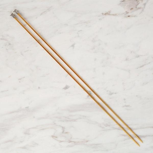 Loren Crafts 2,5 mm 35 cm Sarı Metal Örgü Şişi - L - Image 1