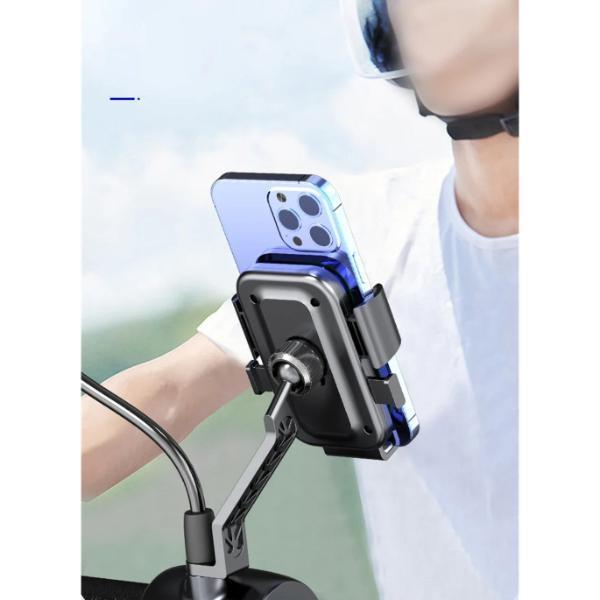 360° Dikiz Aynası Bisiklet Motosiklet Telefon Tutucu  - Image 1