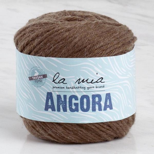 La Mia Angora 50gr Kahverengi El Örgü İpi - L133 - 33808 - Image 1