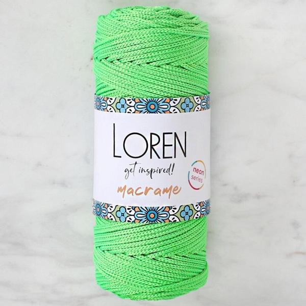 Loren Macrame Neon Yeşil El Örgü İpi - L115 - Image 1