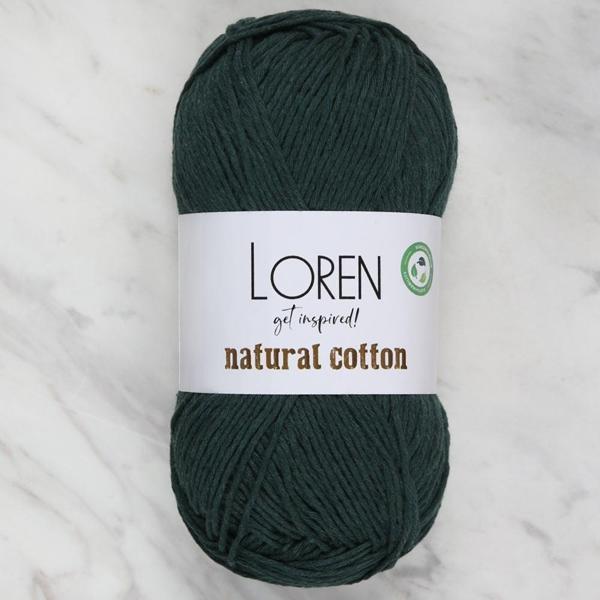 Loren Natural Cotton Yeşil El Örgü İpi - R073 - Image 1