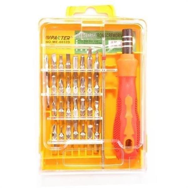 BUFFER® 32 Parça Cep Telefonu Pc Tablet Mini Tornavida Seti Tamir Takımı - Image 1