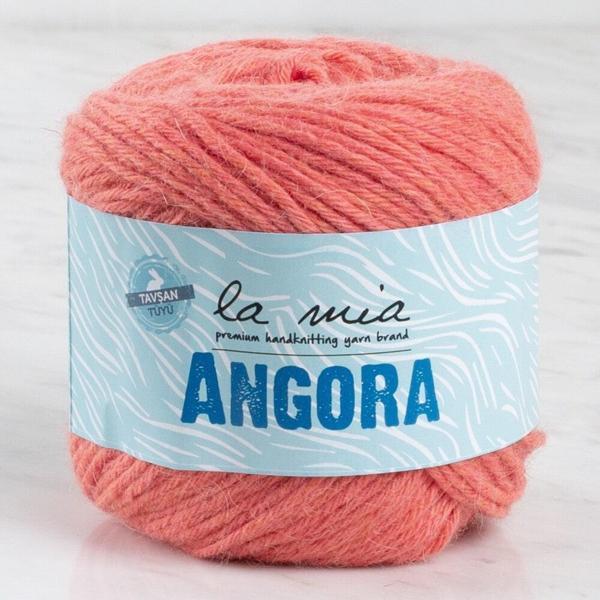 La Mia Angora 50gr Turuncu El Örgü İpi - L126 - 33798 - Image 1