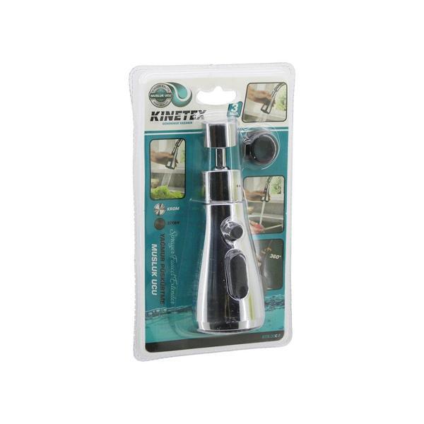 KROM  360 DERECE - 3 MOD YAĞMUR PÜSKÜRTME BORULU KUBAR MUSLUK UCU KTX-3289 (5250) - Image 1