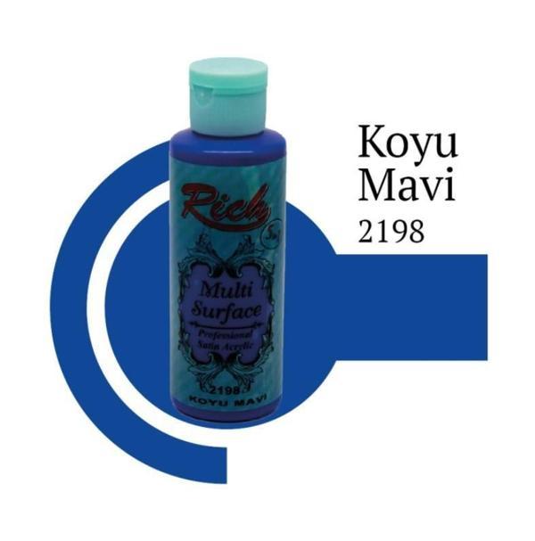 Rich Multi Surface 2198 Koyu Mavi Akrilik Boya 120 cc - Image 1