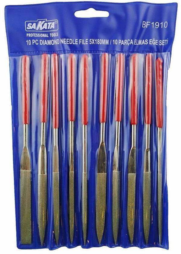 Sakata 19104 Elmas Eğe Takımı 10 Parça 4X160 mm - Image 1