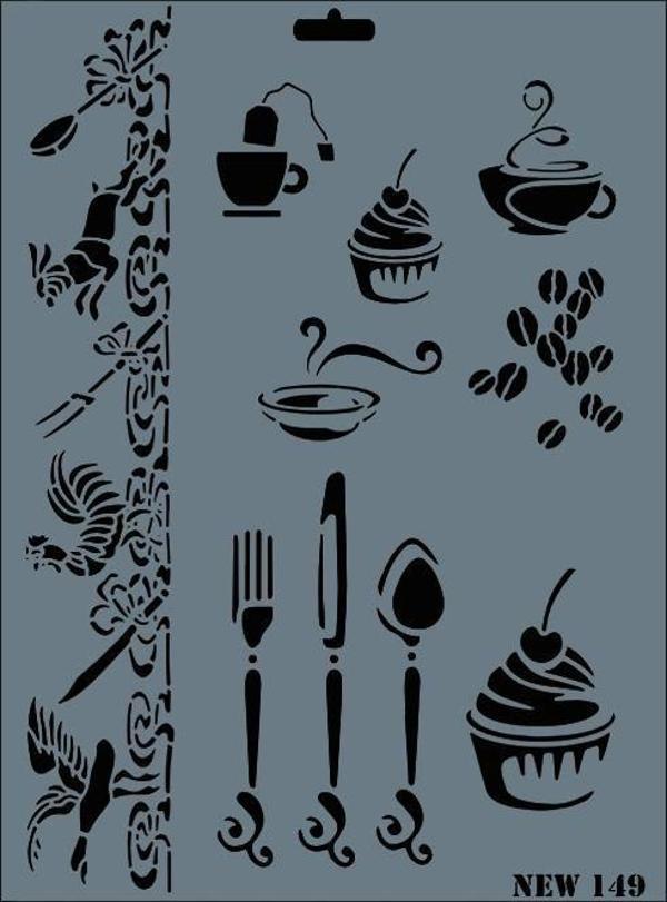 Rich New Seri N-149 Stencil 35x25 cm - Image 1