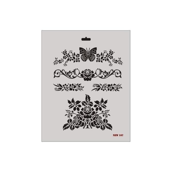 Rich New Seri N-107 Stencil 35x25 cm - Image 1