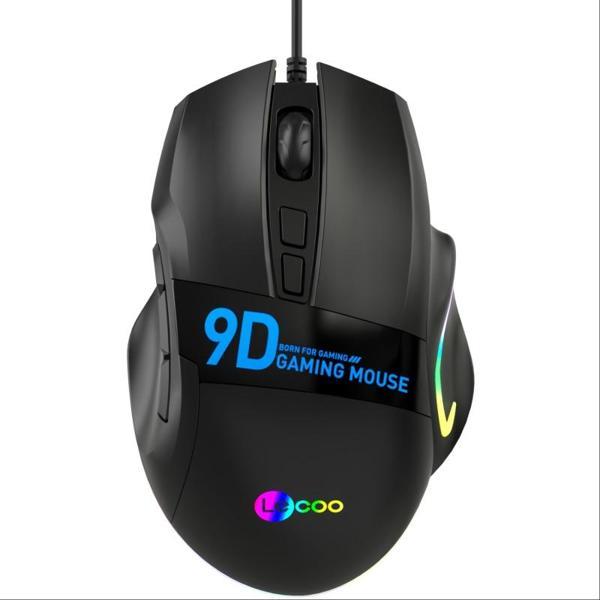 LENOVO LECOO MS130 Usb+Kablolu 7200DPI+9 Tuşlu RGB Aydınlatmalı Gaming Mouse - Image 1